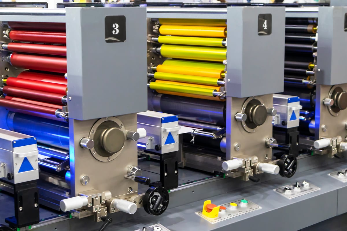 Manufacturing machinery in the carton industry, plastic sheet printing in the packaging industry